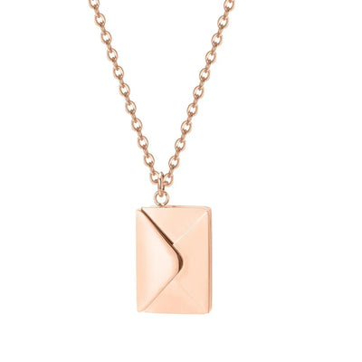 VASTARA™   - ENVELOPE LOVE LETTER PENDANT NECKLACE