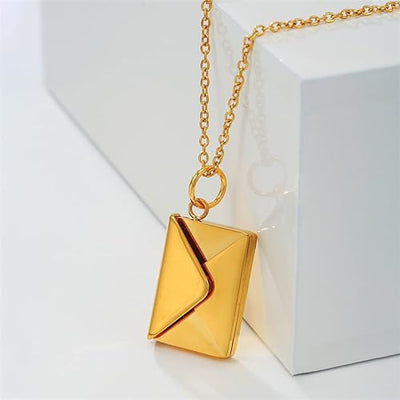 VASTARA™   - ENVELOPE LOVE LETTER PENDANT NECKLACE